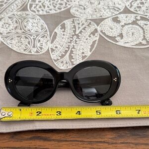 Oliver Peoples Black Oval Ladies Sunglasses. These have my prescription lenses.